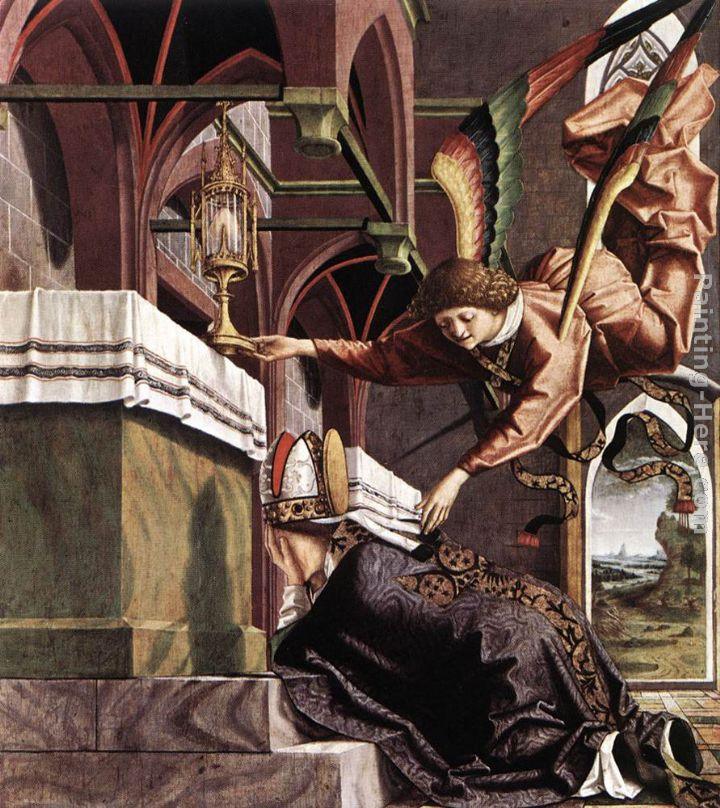 Michael Pacher Altarpiece of the Church Fathers Vision of St Sigisbert
